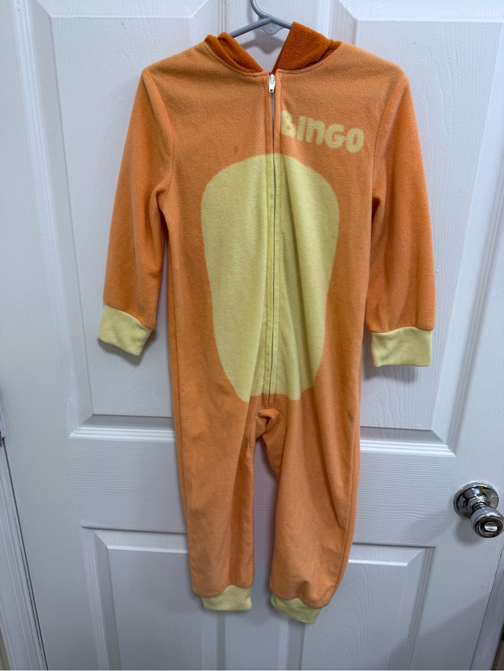Bluey Bingo Toddler Unisex Cosplay Hooded Jumpsuit, Size 4